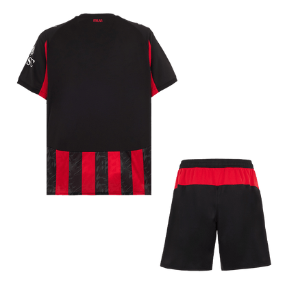 AC Milan Otthoni Soccer Mez Készlet(Mez+Rövidnadrág) 2025/26 Piros&Fekete
