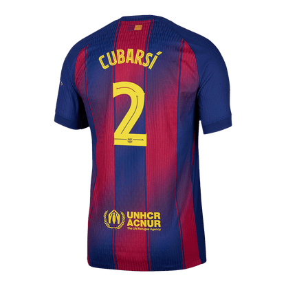CUBARSÍ #2 Hiteles Barcelona Otthon Soccer Mez 2025/26 Piros&Kék - UCL