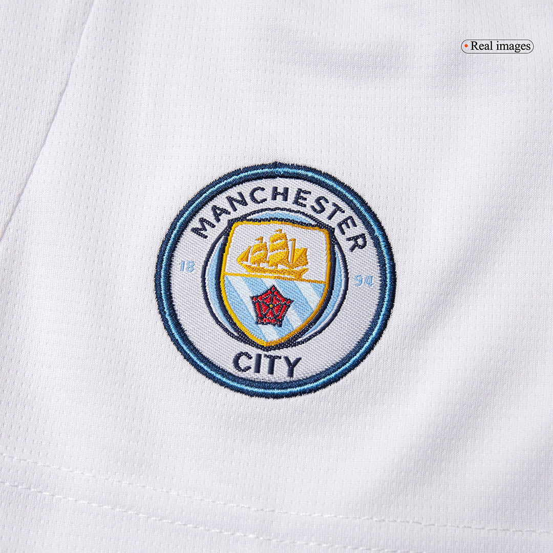 Manchester City Otthon Soccer Rövidnadrág 25/26 Fehér