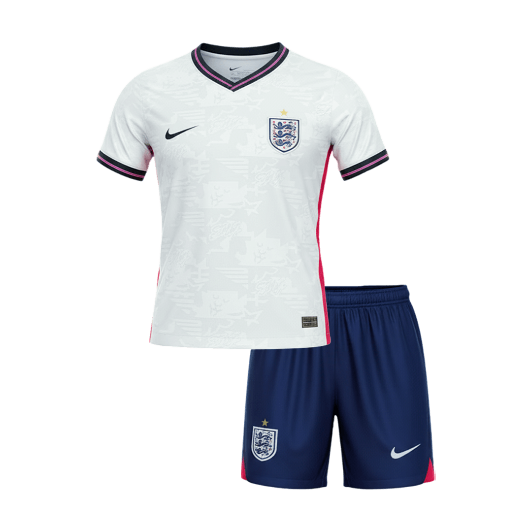England Gyerek Hazai Világbajnokság Mez Készlet(Mez+Nadrág) 2026 Fehér