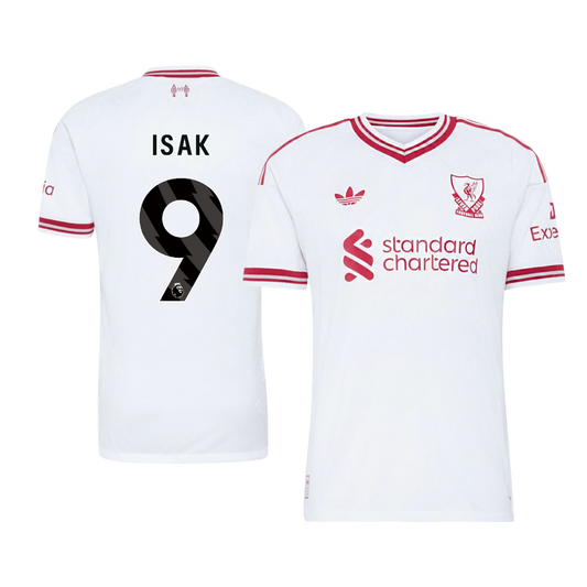 ISAK #9 Liverpool Játékos Verzió Idegenbeli Mez 2026/27 Fehér