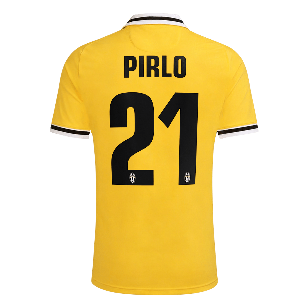 PIRLO #21 Juventus Idegenbeli Retro Futball Mez 2013/14 Sárga