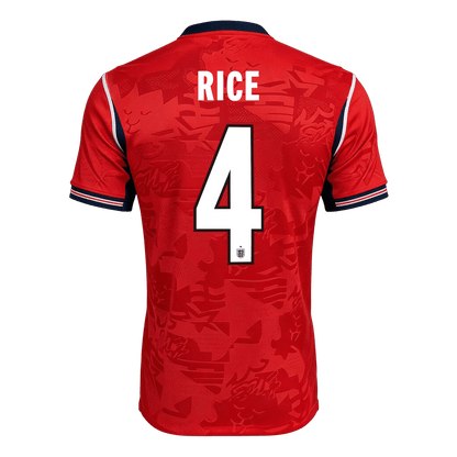 RICE #4 England Idegenbeli Világbajnoki Mez 2026 Piros
