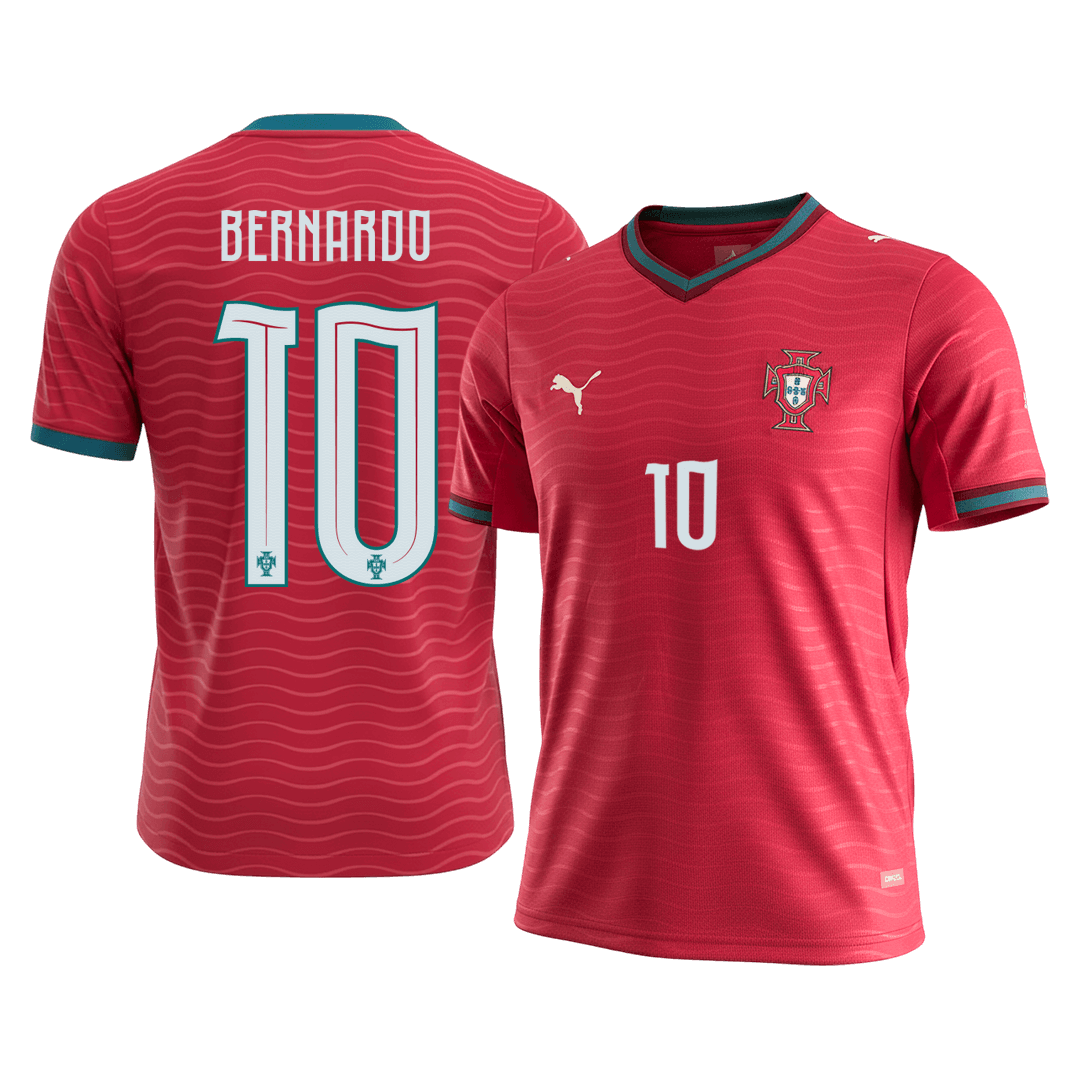 BERNARDO #10 Portugal Hazai Mez 2026 Piros