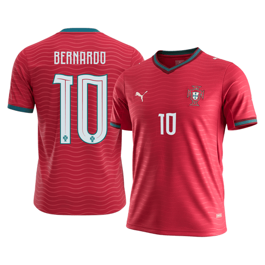 BERNARDO #10 Portugal Hazai Mez 2026 Piros