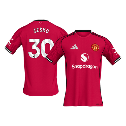 ŠEŠKO #30 Manchester United
 Otthon Futball Mez 2025/26 Piros