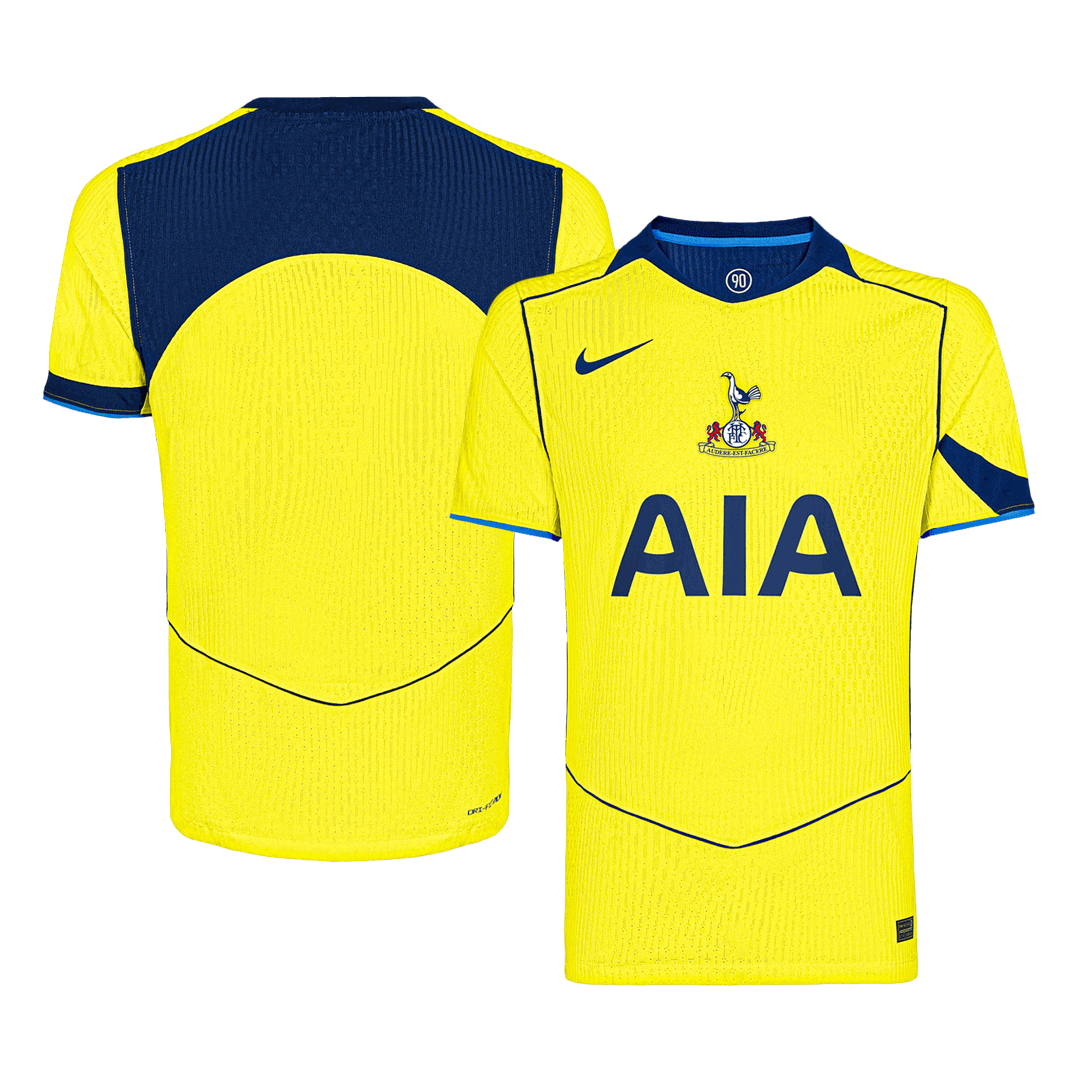 Tottenham Hotspur Játékos Idegenbeli Harmadik Mez 2025/26 Sárga