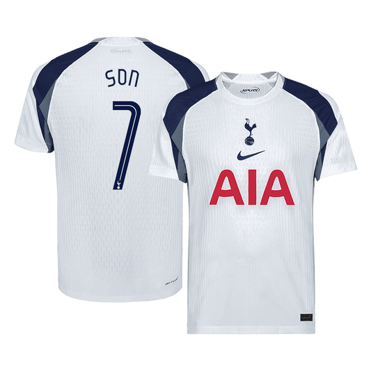 SON #7 Tottenham Hotspur Játékos Otthon Mez 2025/26 Fehér - UCL