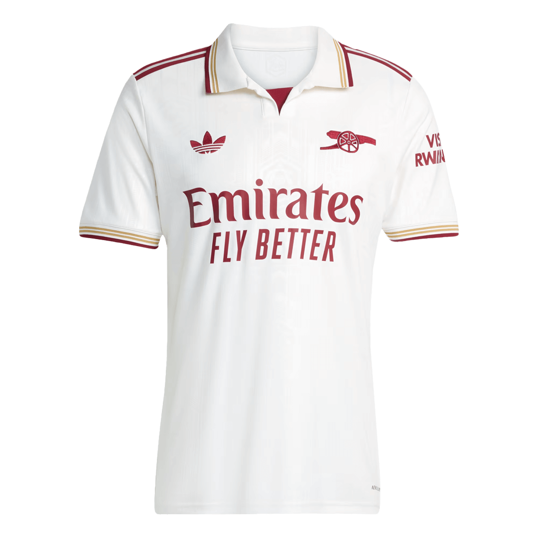 Arsenal Harmadik Mez Szett (Mez+Nadrág+Zokni) 2025/26 Fehér