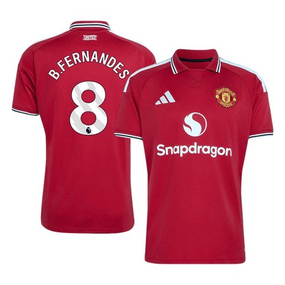 B.FERNANDES #8 Manchester United Hazai Mez 2026/27 Piros