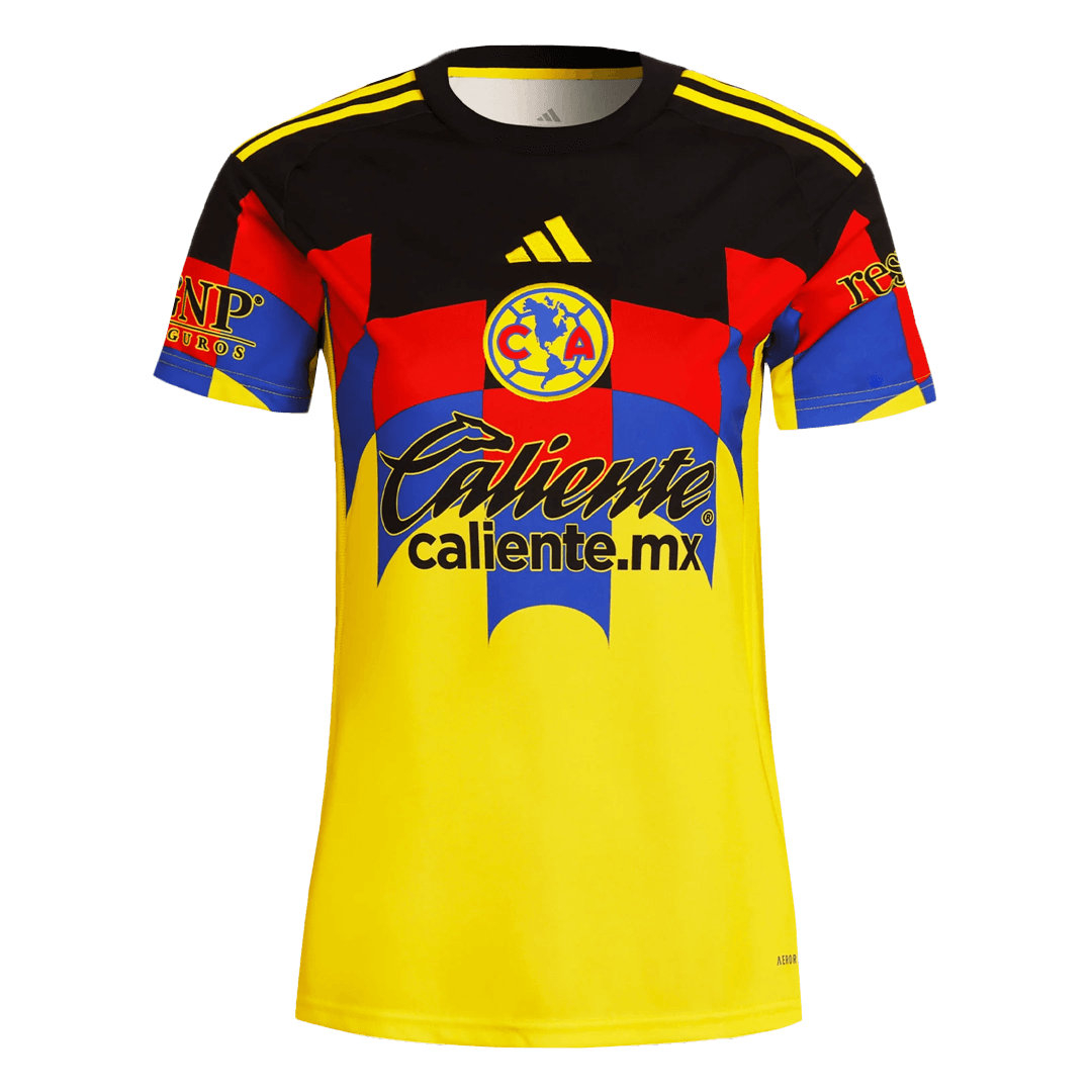 Női Club America Mez 2025/26 Sárga