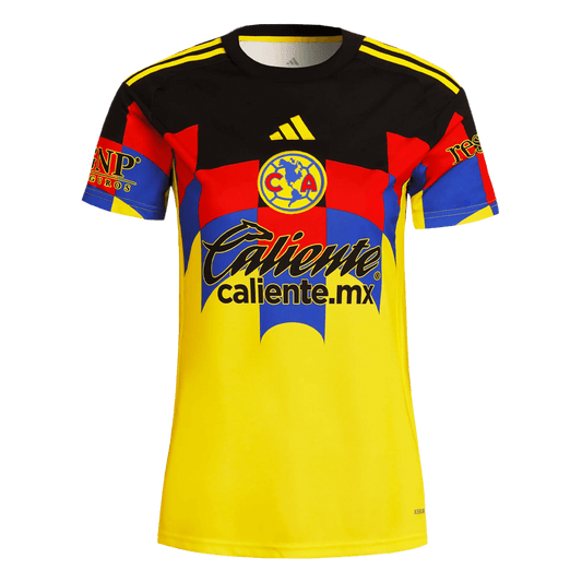 Női Club America Mez 2025/26 Sárga