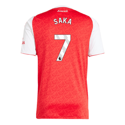 SAKA #7 Arsenal Otthoni Soccer Mez 2025/26 Piros