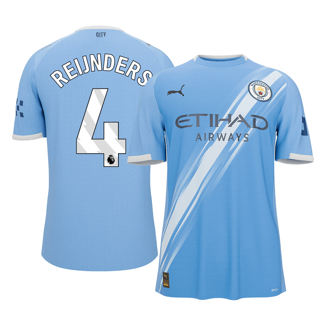 REIJNDERS #4 Manchester City
 Otthon Futball Mez 2025/26 Kék