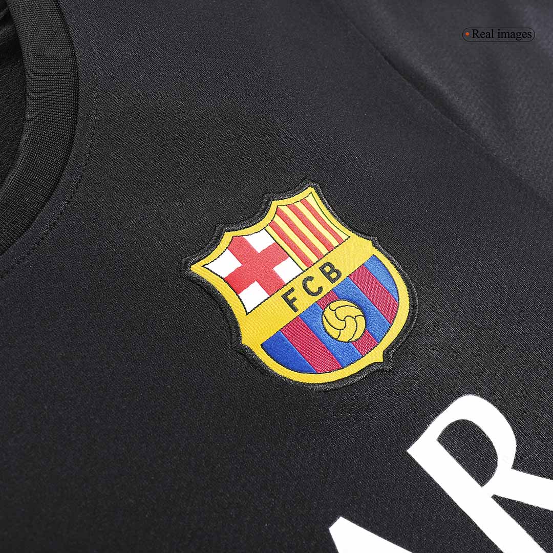 Barcelona Idegenbeli Harmadik Retro Futball Mez 2013/14 Fekete