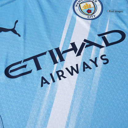 Manchester City Játékos Otthon Mez 2025/26 Kék