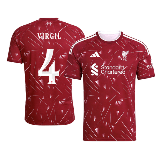 VIRGIL #4 Liverpool Hazai - UCL Futball 2026/27 Piros