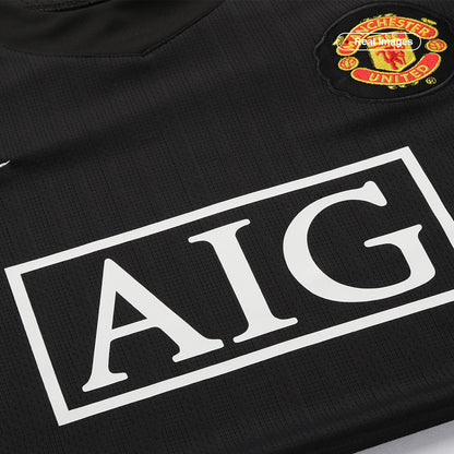 Manchester United Idegenbeli Retro Futball Mez 2007/08 Fekete