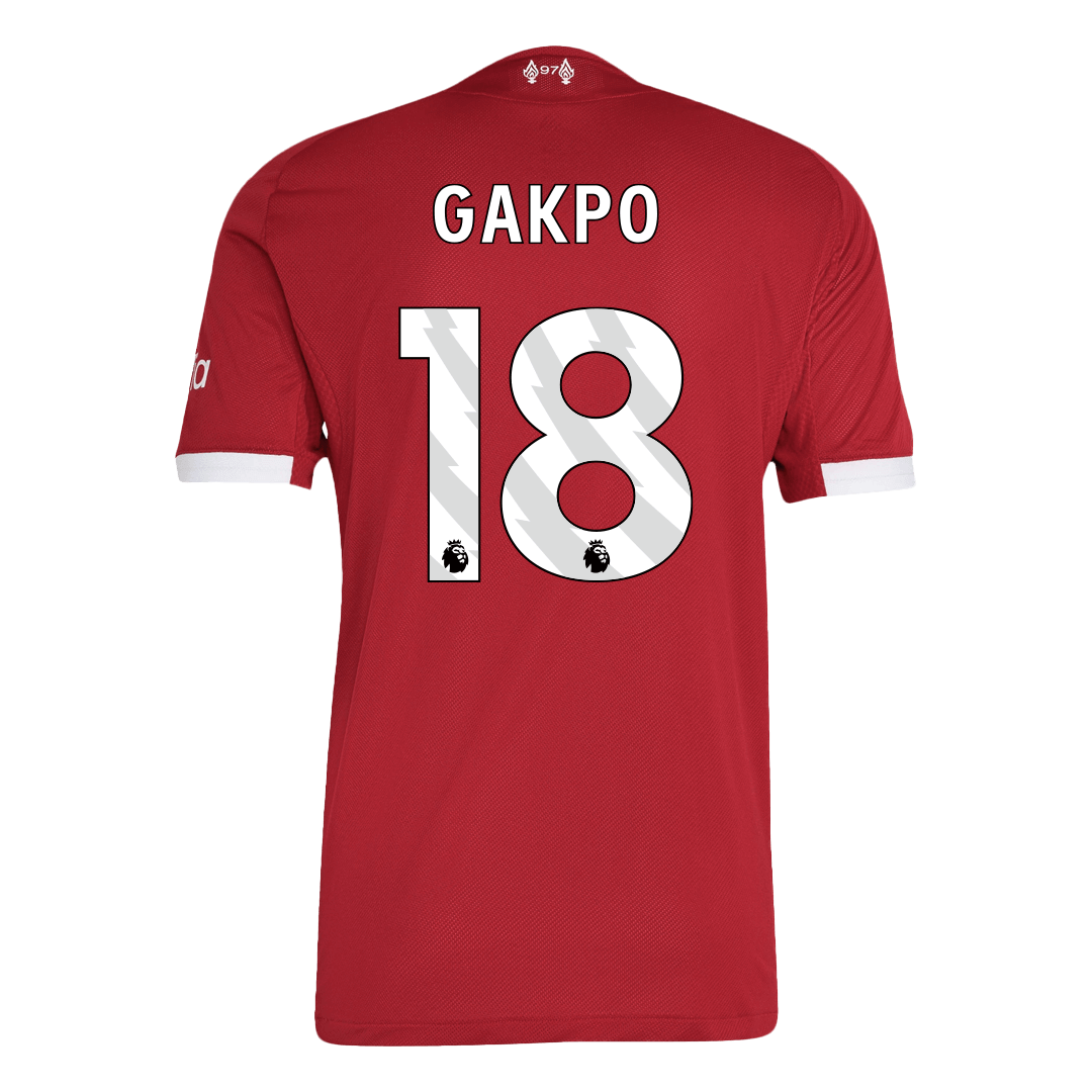 GAKPO #18 Liverpool Játékos Otthon Mez 2025/26 Piros