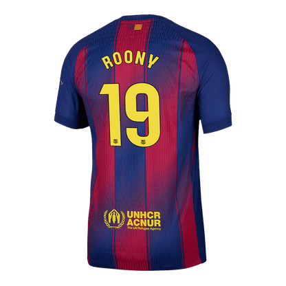 ROONY #19 Barcelona Játékos Otthon Mez 2025/26 Piros & Kék
