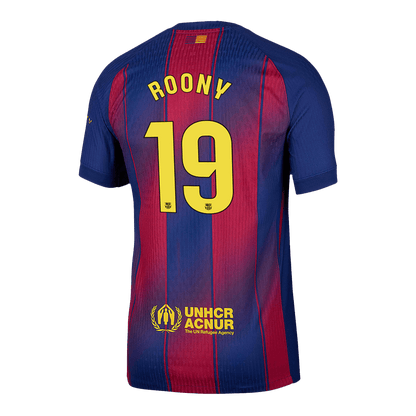 ROONY #19 Barcelona Játékos Otthon Mez 2025/26 Piros & Kék