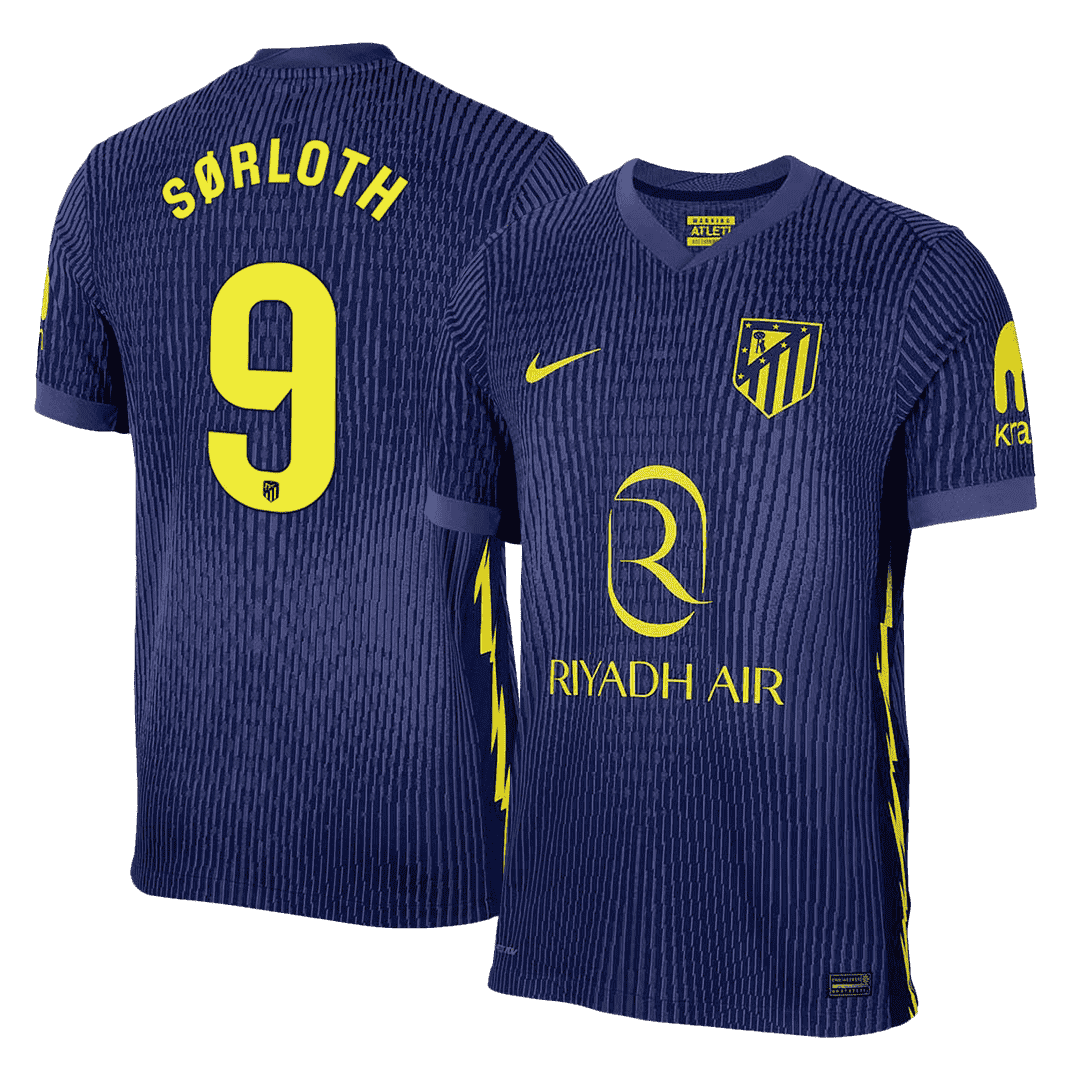 SØRLOTH #9 Atletico Madrid Játékos Verzió Idegenbeli Mez 2025/26