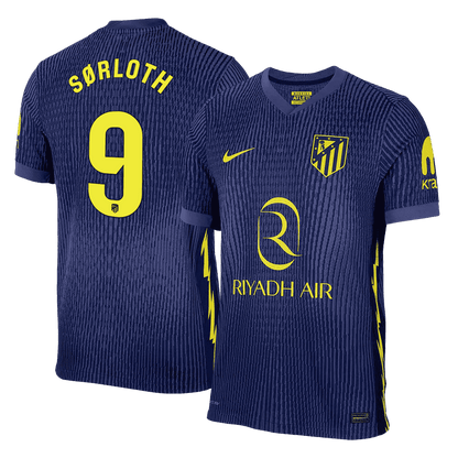 SØRLOTH #9 Atletico Madrid Játékos Verzió Idegenbeli Mez 2025/26