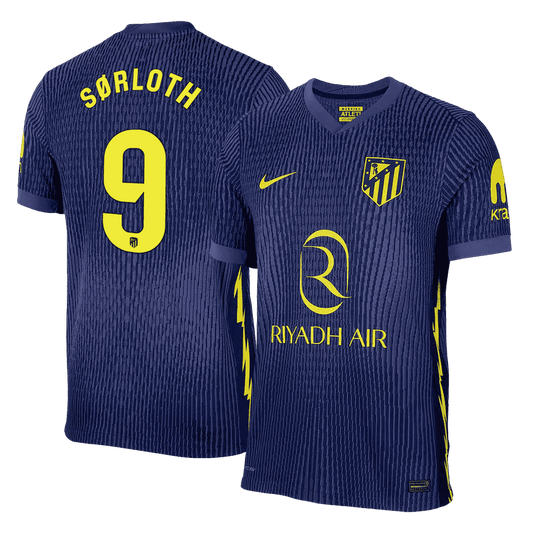 SØRLOTH #9 Atletico Madrid Játékos Verzió Idegenbeli Mez 2025/26