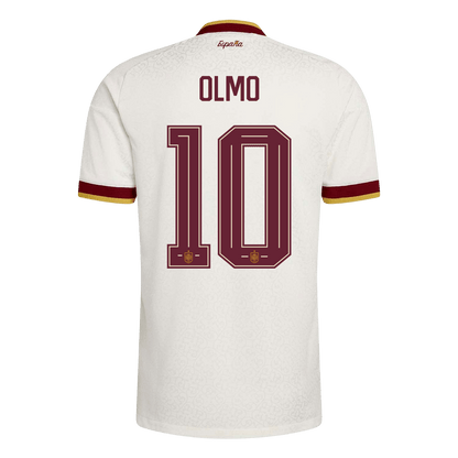 OLMO #10 Spain Játékos Verzió Idegenbeli Mez Világbajnoki 2026 Fehér