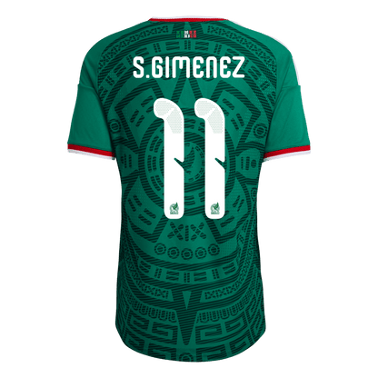 S.GIMENEZ #11 Mexico Játékos Verzió Hazai Világbajnoki Mez 2026 Zöld