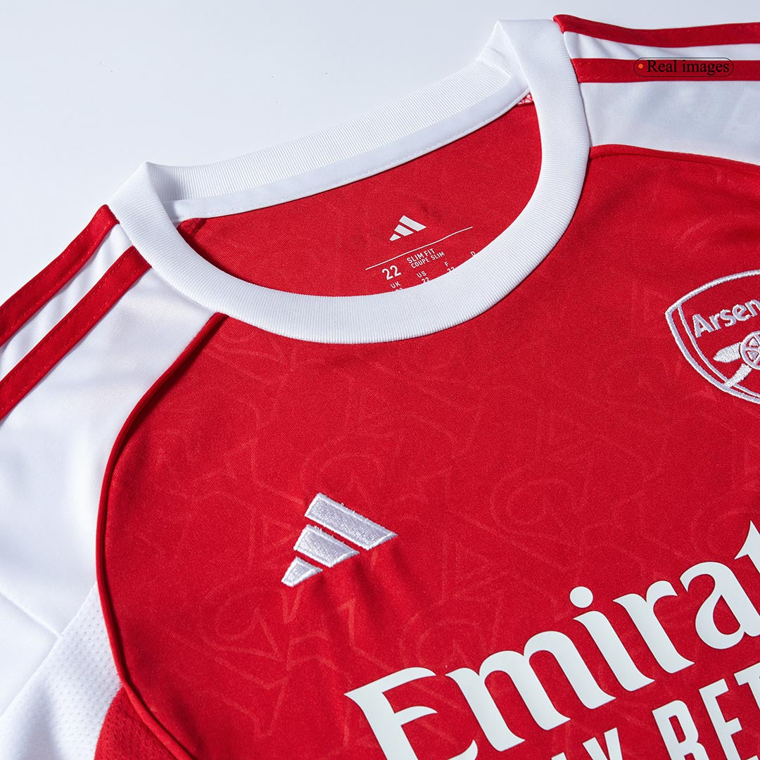 Gyerekek Arsenal Otthoni Soccer Mez Készlet(Mez+Rövidnadrág) 2025/26 Piros