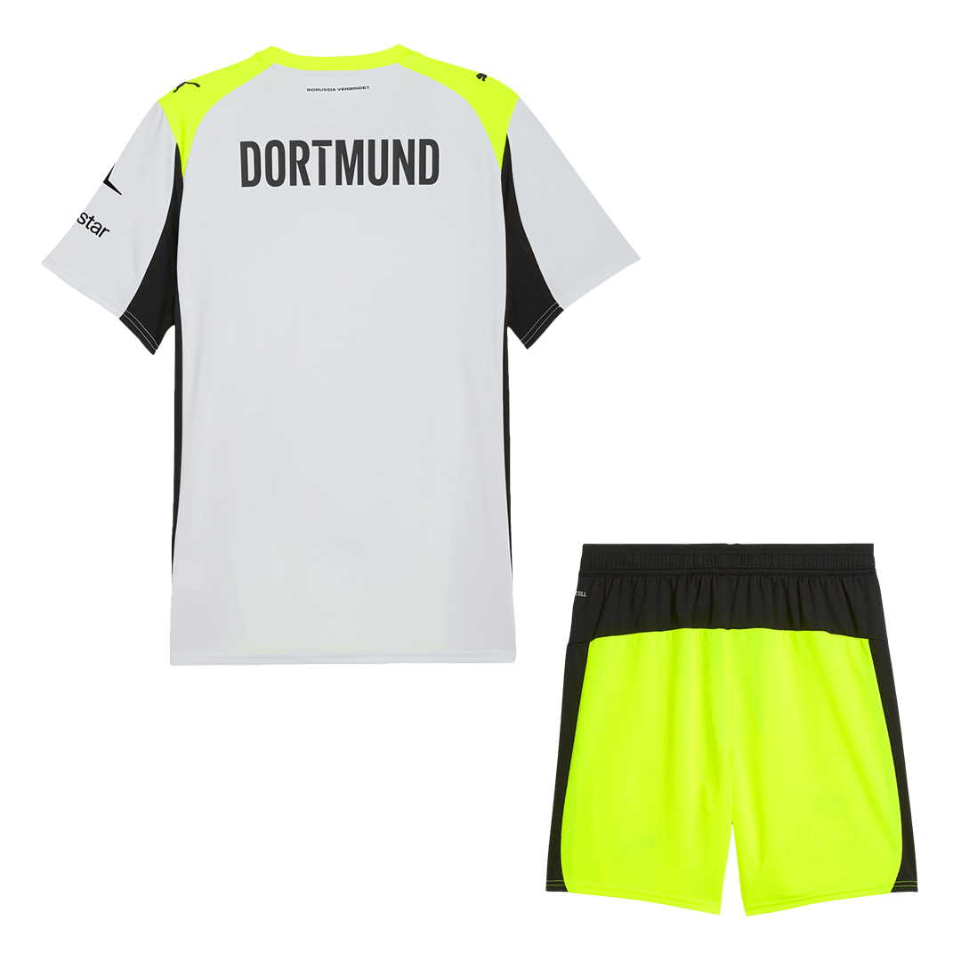 Borussia Dortmund Idegenbeli Mez Szett (Mez+Nadrág) 2025/26 Szürke