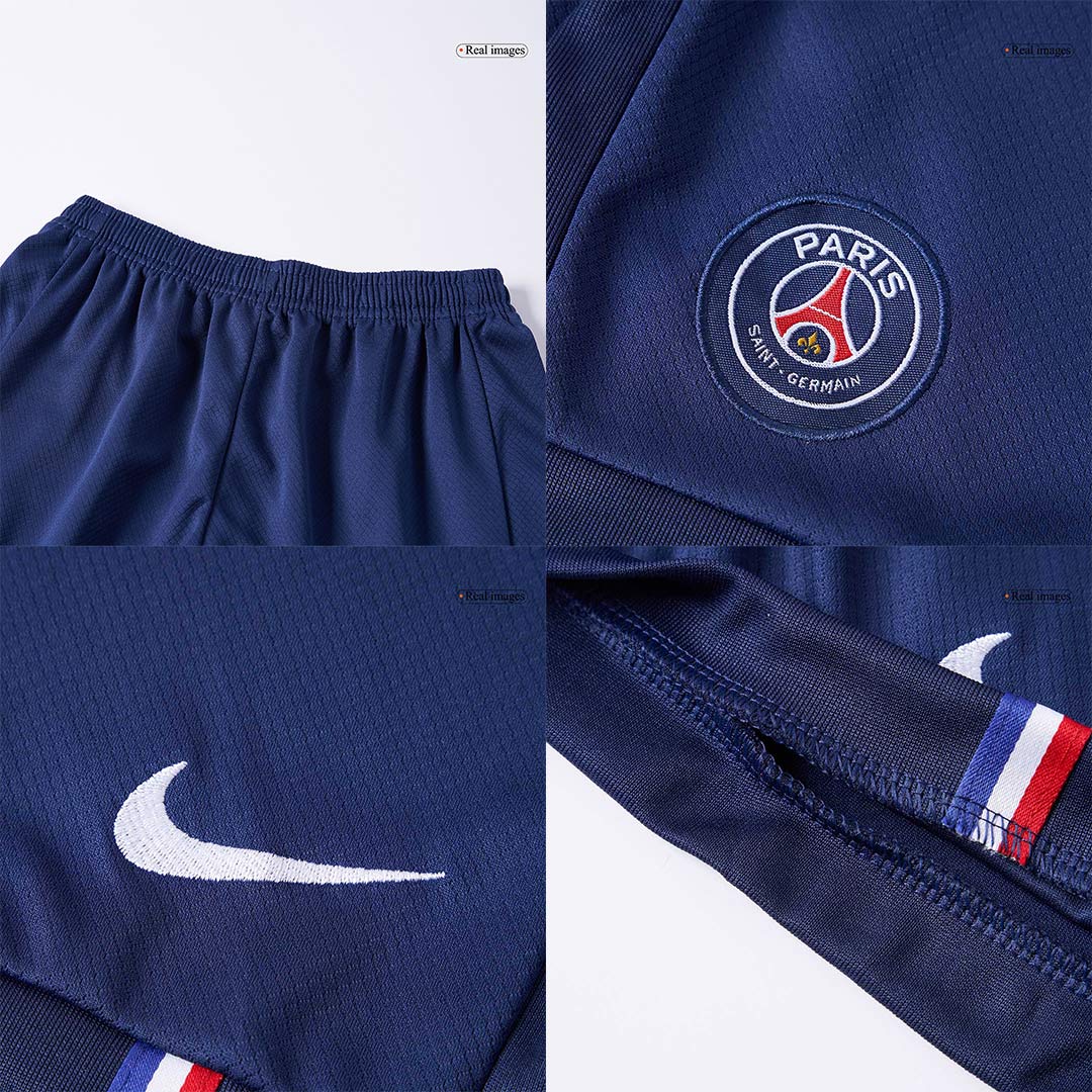 Gyerekek PSG Otthon Soccer Mez Készlet(Mez+Rövidnadrág) 2025/26 Haditengerészet