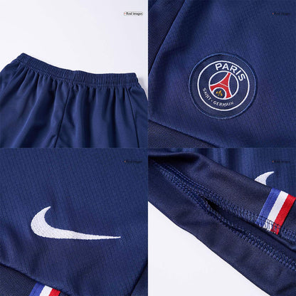 Gyerekek PSG Otthon Soccer Mez Készlet(Mez+Rövidnadrág) 2025/26 Haditengerészet