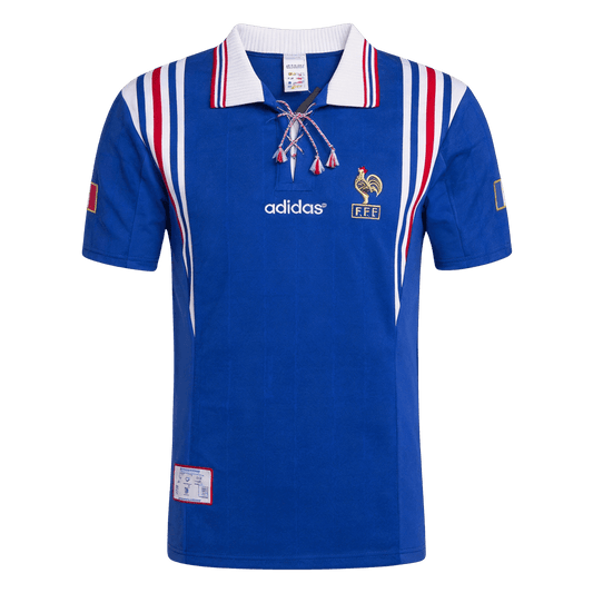 France Hazai Retro Futball Mez 1996 Kék