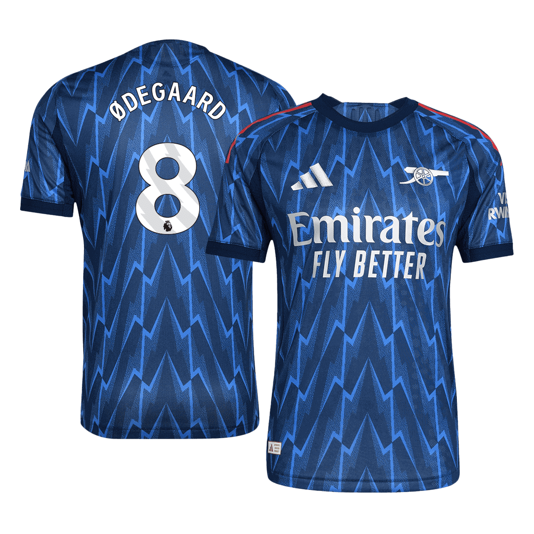 ØDEGAARD #8 Arsenal Játékos Idegenbeli Mez 2025/26 Kék