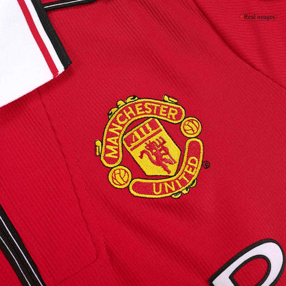 Manchester United Otthon Retro Futball Mez 98/00 Piros
