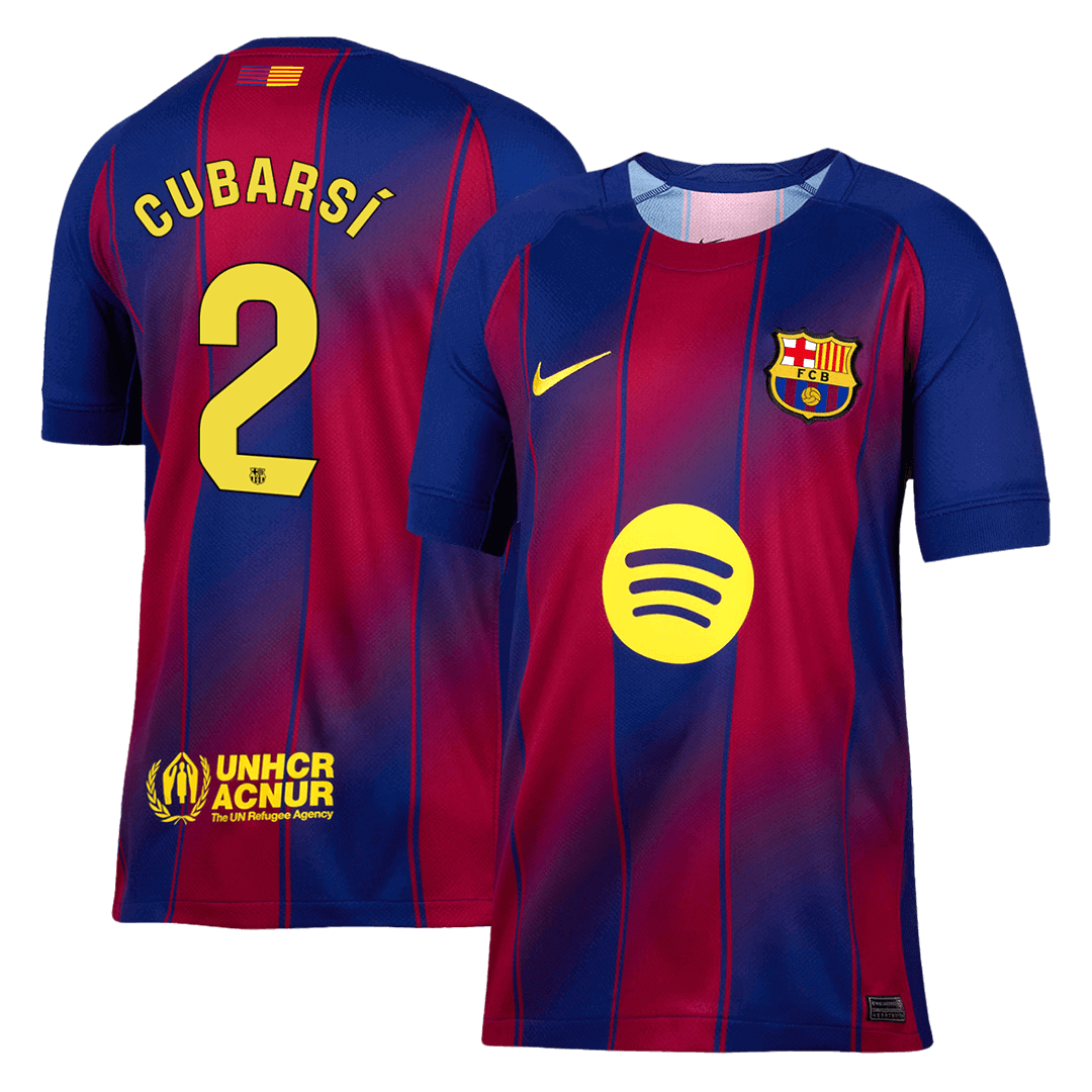 CUBARSÍ #2 Barcelona Otthon Soccer Mez 2025/26 Piros&Kék