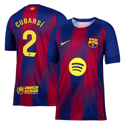 CUBARSÍ #2 Barcelona Otthon Soccer Mez 2025/26 Piros&Kék