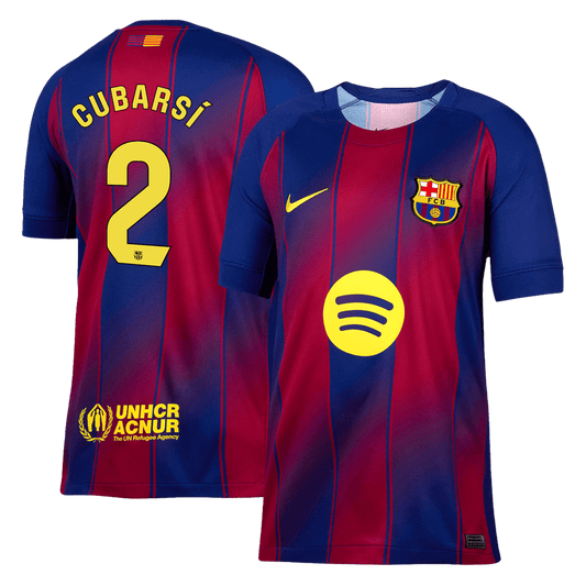 CUBARSÍ #2 Barcelona Otthon Soccer Mez 2025/26 Piros&Kék