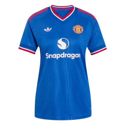 Női Manchester United Idegenbeli Futball Mez 2026/27 Kék