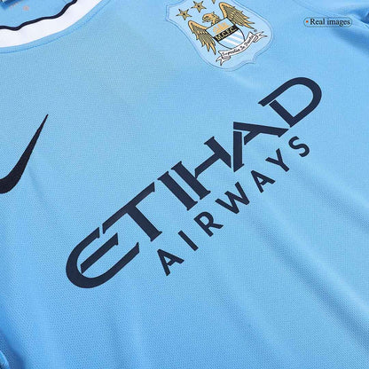 Manchester City Otthon Retro Futball Mez 2013/14 Kék