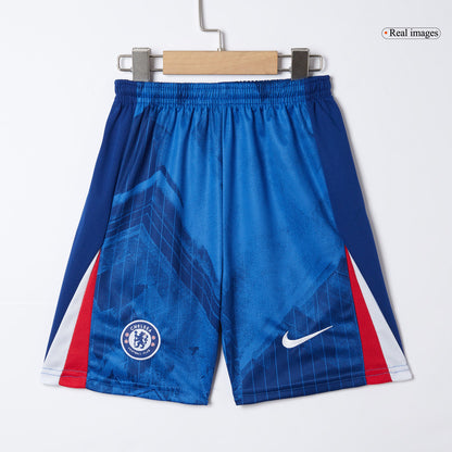 Kid's Chelsea Otthon Soccer Mez Készlet(Mez+Rövidnadrág) 2025/26 Kék