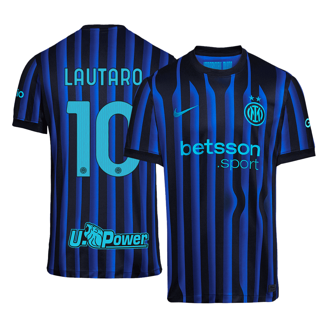 LAUTARO #10 Inter Milan Otthon Soccer Mez 2025/26 Kék&Fekete