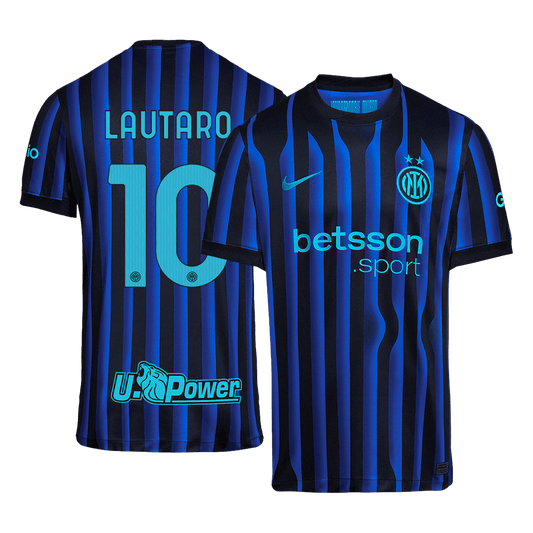 LAUTARO #10 Inter Milan Otthon Soccer Mez 2025/26 Kék&Fekete