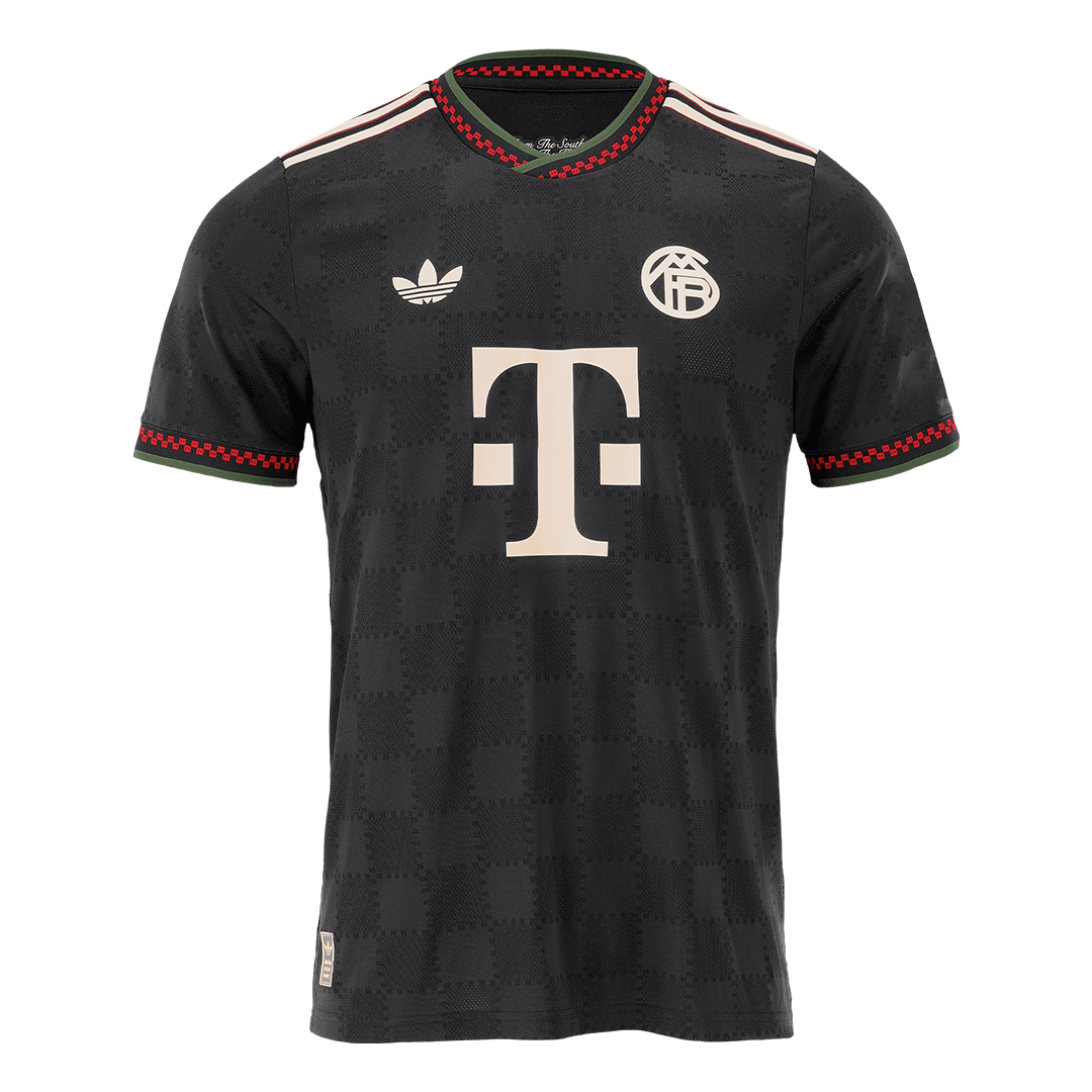 Játékos Bayern Munich Idegenbeli Harmadik Mez Szett (Mez+Nadrág) 2025/26 Fekete