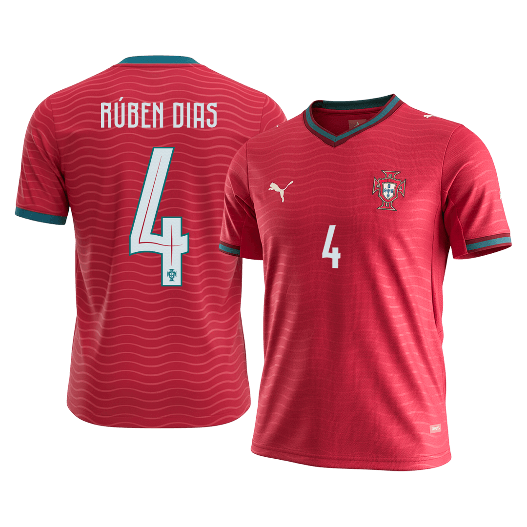 RÚBEN DIAS #4 Portugal Hazai Mez 2026 Piros