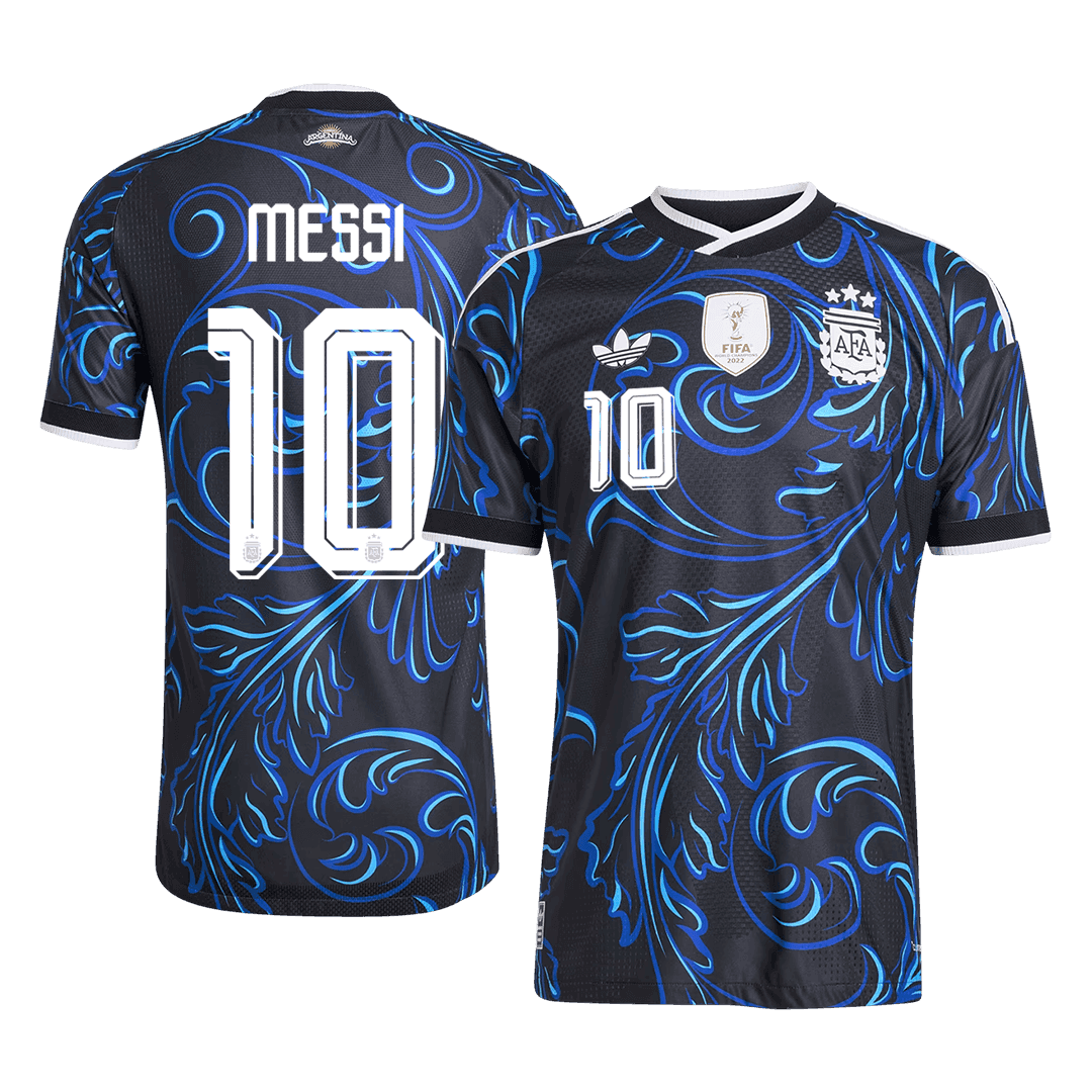 MESSI #10 Argentina Játékos Verzió Idegenbeli Mez Világbajnoki 2026 Fekete