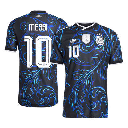 MESSI #10 Argentina Játékos Verzió Idegenbeli Mez Világbajnoki 2026 Fekete