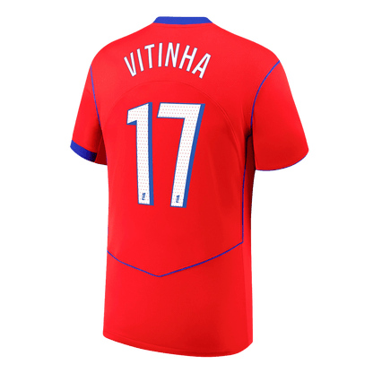 VITINHA #17 PSG Idegenbeli Harmadik Mez 2025/26 Piros